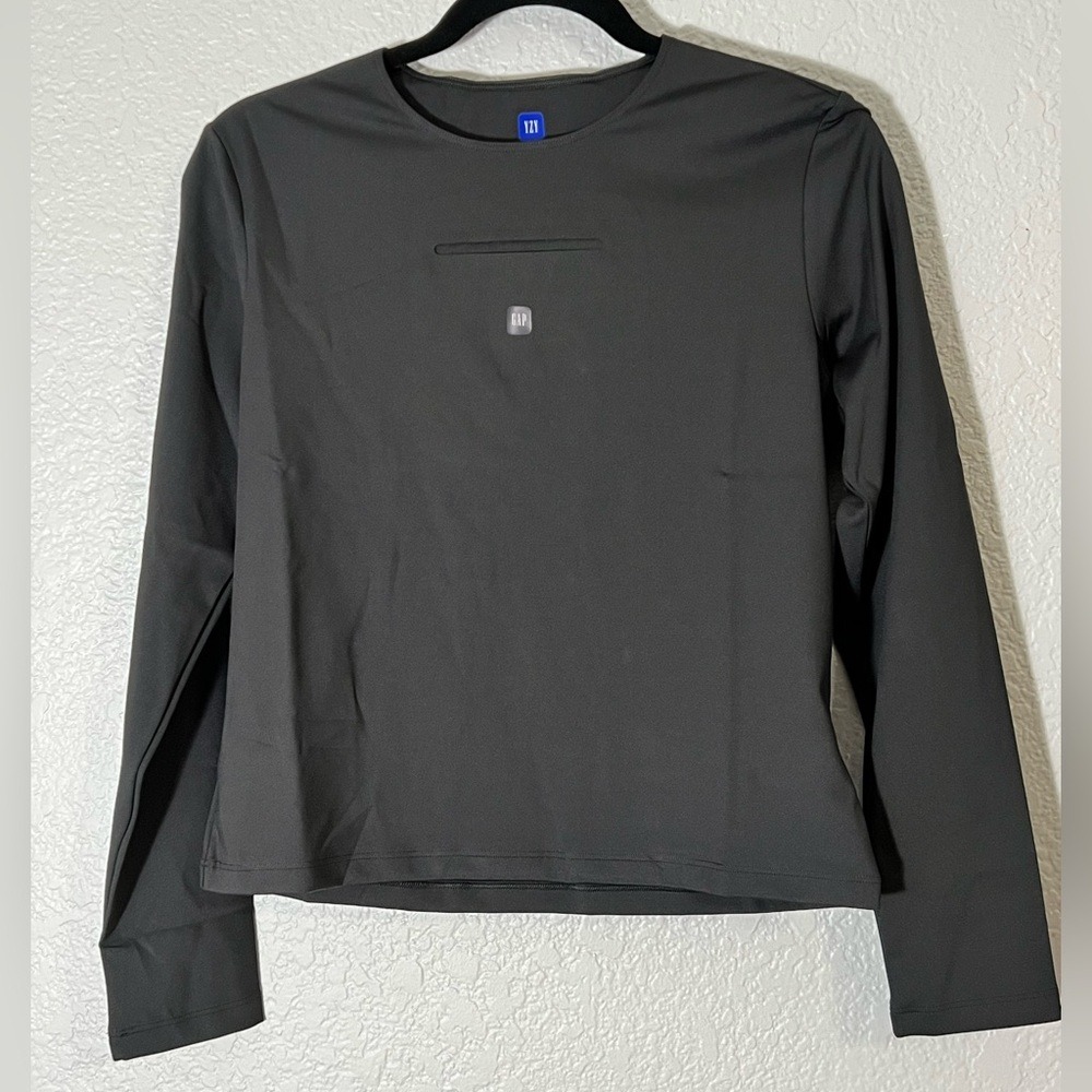 Yeezy‎ Gap Second Skin long sleeve women's top shirt tee black size large
